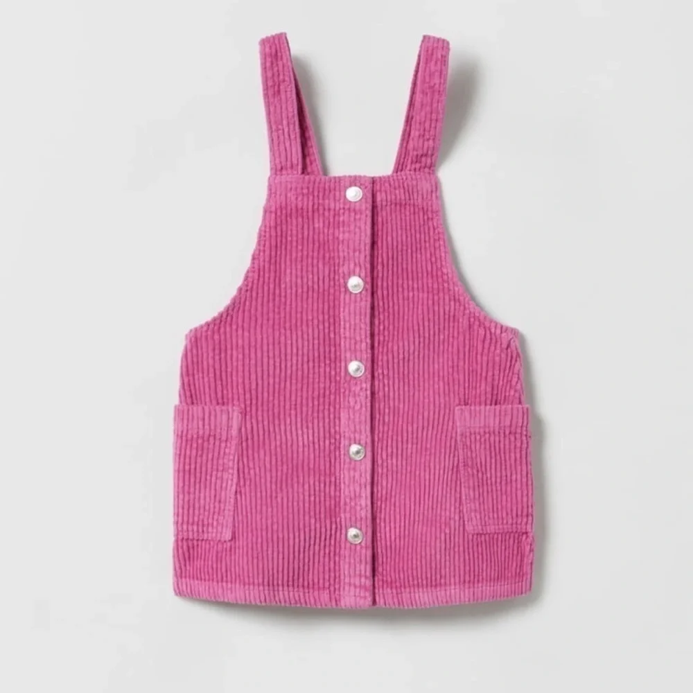 Zara Snaps Corduroy Pinafore Dress - Picture 1 of 8